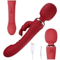 3V1 BUNNY VIBRATOR G-SPOT PRE ŽENY DVOJMOTOROVÝ OBOJSTRANNÝ MASÁŽER