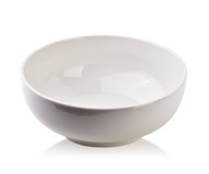 Klasická okrúhla miska z bieleho porcelánu