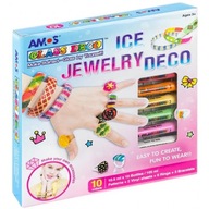 Ice Jewellery Deco Amos farby na vitráže na šperky 10 farieb x 10,5 ml + doplnky