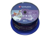 VERBATIM DVD+R DL Potlač 8,5GB 8x torta 50 kusov