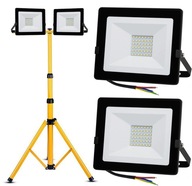 2x halogénový LED reflektor 30W + pracovný stojan