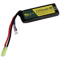 Airsoftová batéria Electro River Li-Po 7,4V 2300 mAh 20/40C - Tamiya malá