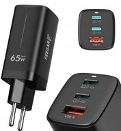 Feegar GaN 65W 3x USB Type C PD sieťová nabíjačka