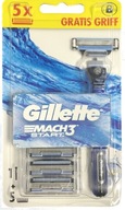 ŠTARTOVACÍ STROJ GILLETTE MACH3 + 5 NÁHRADNÝCH VLOŽIEK NOŽE