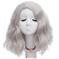 SIWA šedý glam rockový cosplay WIG 40 cm anime