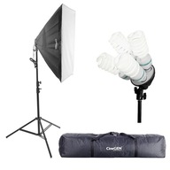 Softbox 50x70cm + 4x65W + statív + transportná taška