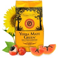 Yerba Verde Mate Zelená PAPAYA GUARANA 1kg 1000g