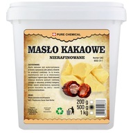 NERAFINOVANÉ PRÍRODNÉ ŠOKOVANÉ KAKAOVÉ MASLO 0,5 KG