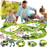 Dinosaur Race Track Dino Park 271 el. XXL 360 cm