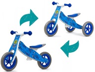 MillyMally Balance Bike Wood Push Bar 2v1 LOOK