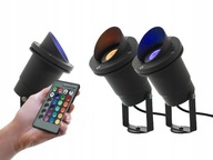 Dekoratívne RGB svietidlo s diaľkovým ovládaním SET x3