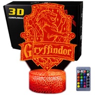 3D USB nočná lampa na diaľkové ovládanie HARRY POTTER