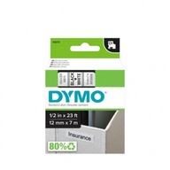 Dymo páska D1 12 mm x 7 m čierna na bielom podklade