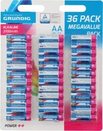 Alkalické batérie AA LR6 R6 set GRUNDIG x36