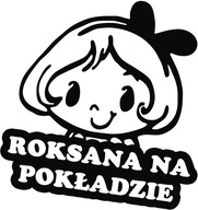 Nálepka ROXANA V AUTE 18x15 farieb