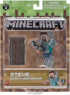 MINECRAFT Figúrka Steva v reťazovom brnení