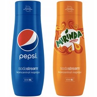 2x KONCENTRÁT SIRUP SODASTREAM MIRINDA PEPSI