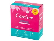 Carefree Cotton Neparfumované slipové vložky - neparfumované, 1 balenie - 56 ks