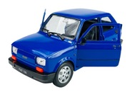 WELLY FIAT 126p MODRÁ 1:21 NOVÝ KOVOVÝ MODEL