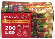 Osvetlenie vianočného stromčeka 200 LED TEPLEJ BIELY 8 funkcií