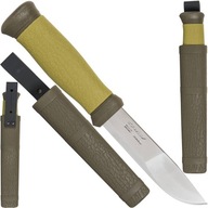 MORA švédsky nôž 2000 Olive Green Stainless Steel + Plášť