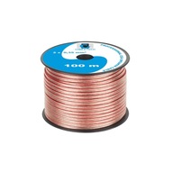 Reproduktorový kábel 100m 2x0,35mm CCA rolka Cabletech