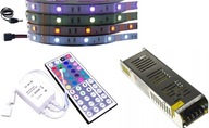 SET LED pás SMD RGB 5050 ovládač diaľkové ovládanie 20m