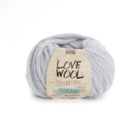 Katia LOVE WOOL 105 svetlošedá 85% vlna 15% al