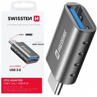 Adaptér SWISSTEN USB-C USB-A Samec/Female OTG