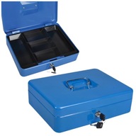 Opus Cash Guard PC kovová pokladnička, modrá, zámok + 2 kľúče