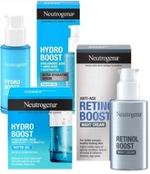 Gélové hydratačné sérum NEUTROGENA Hydro Boost + nočný krém Retinol Boost