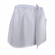 Uterák Kilt do sauny, posilňovne, kúpeľov, vafle, biely L