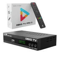 Tuner Dekodér DVBT2 DekoTV PRO2 Pozemná televízia DVB-T2 HEVC H.265 DEKO