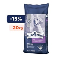 CLUB 4 PAWS PREMIUM pre psov veľkých plemien 20 kg