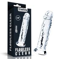 Dildo hrubé člen Flawless 18 cm priehľadné