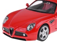 Kovový model auta Alfa Romeo 8C Competizione mierka 1:32 svetlá ZA4607