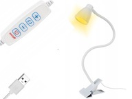 24 LED ŠKOLSKÁ STOLNÁ LAMPA USB KLIP