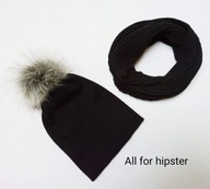 Všetko pre Hipsterský klobúk a Snood Black 3-12 deti