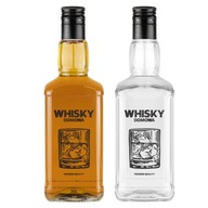 10X DANIELS Fľaše 500ml s potlačou WHISKEY