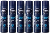 Nivea MEN dezodorant sprej FRESH ACTIVE 48h - 6x200 ml