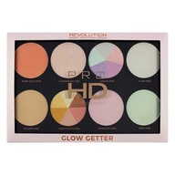 Paletka rozjasňovačov na tvár Makeup Revolution Pro HD Glow Getter 32g