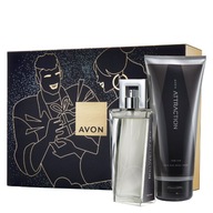 Darčeková sada Avon Attraction pre neho voda + gél + krabička