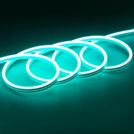 NEON FLEX LED pásik 12V VÝKONNÝ | 5 METROV ĽADOVÁ MODRÁ