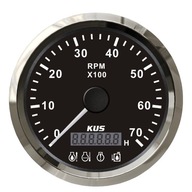 Tachometer so 4 LED alarmom 85mm KUS Sea V séria