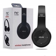 P47 BEZDRÔTOVÉ SLÚCHADLÁ BLUETOOTH MP3 MIKROFÓN