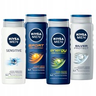 NIVEA MEN pánsky sprchový gél set 4x500ml