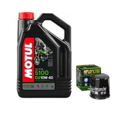 Olej Motul 5100 10w40 4L + filter HF303