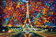 PLAGÁT PARÍŽ AKVARELOVÁ MAĽBA LEONID AFREMOV 91,5x61