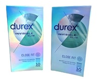 Durex Invisible Close Fit 20 ks, tenké, lubrikované kondómy