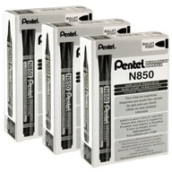 Permanentný popisovač PENTEL N850 - 1-2 mm ČIERNA - sada 36 ks